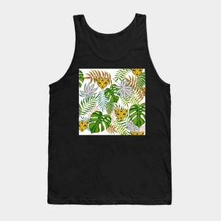 Tropical leopard print Tank Top